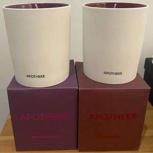 Apotheke Candles Birchwood Apple and Charred Fig